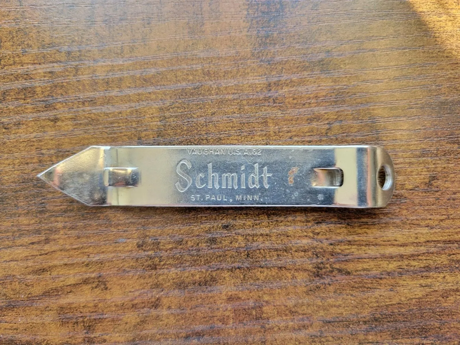 Product image for Vintage Vaughan Schmidt Beer Bottle Opener - Brew that Grew Great Northwest
