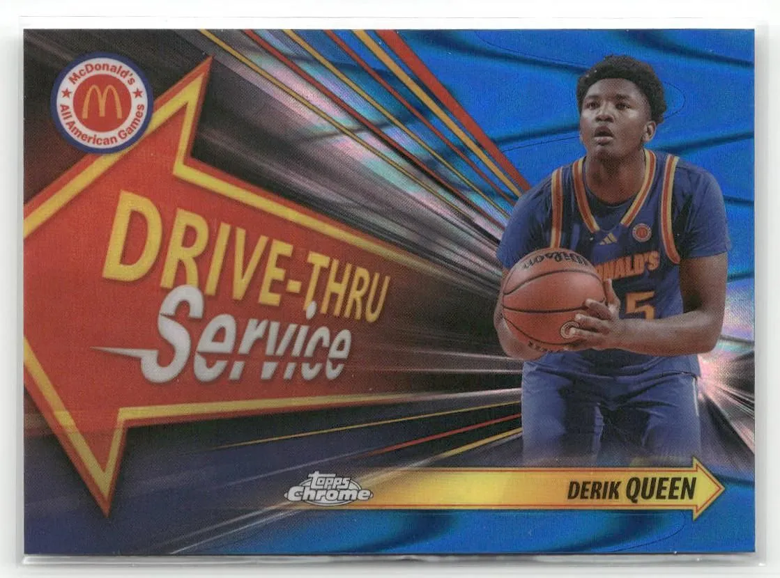 Product image for 2024 Topps Chrome McDonald's All-American #DTS-DEQ Derik Queen