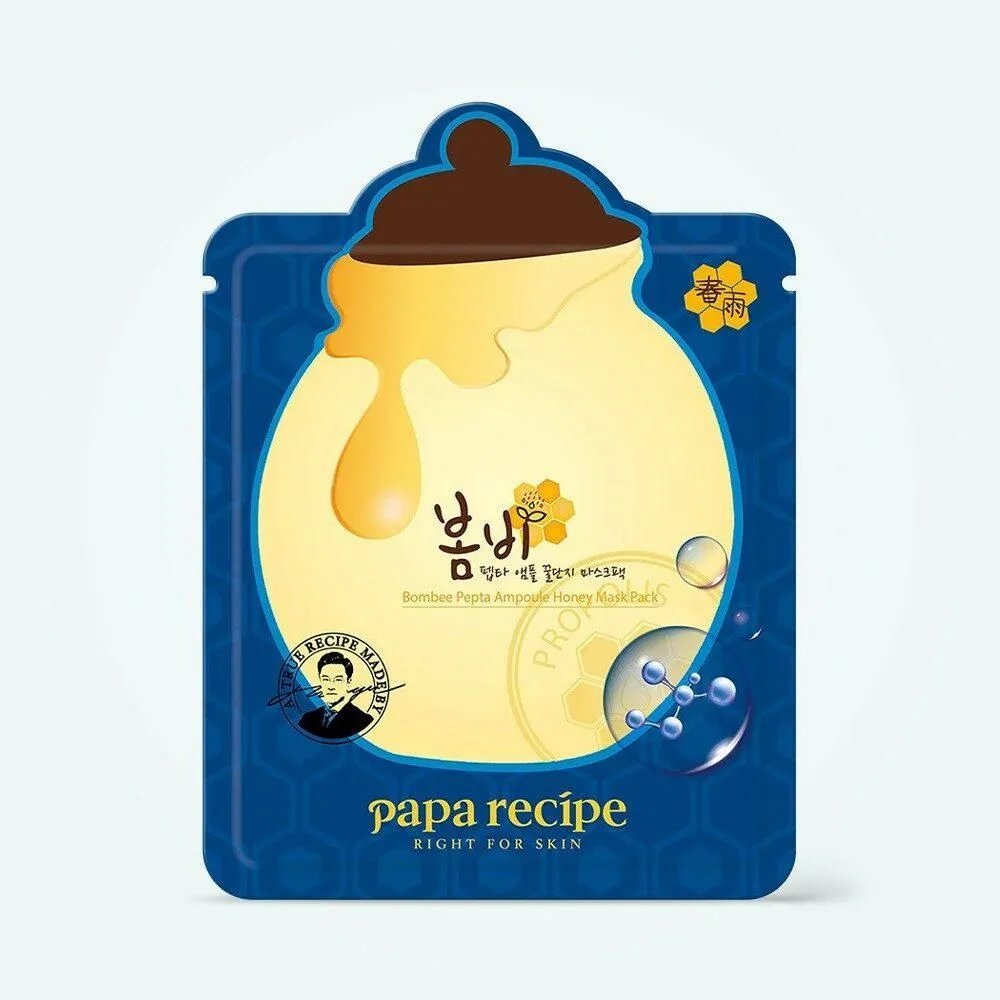 Product image for KOREAN FACE MASK Paparecipe Bombee Pepta Ampoule Honey