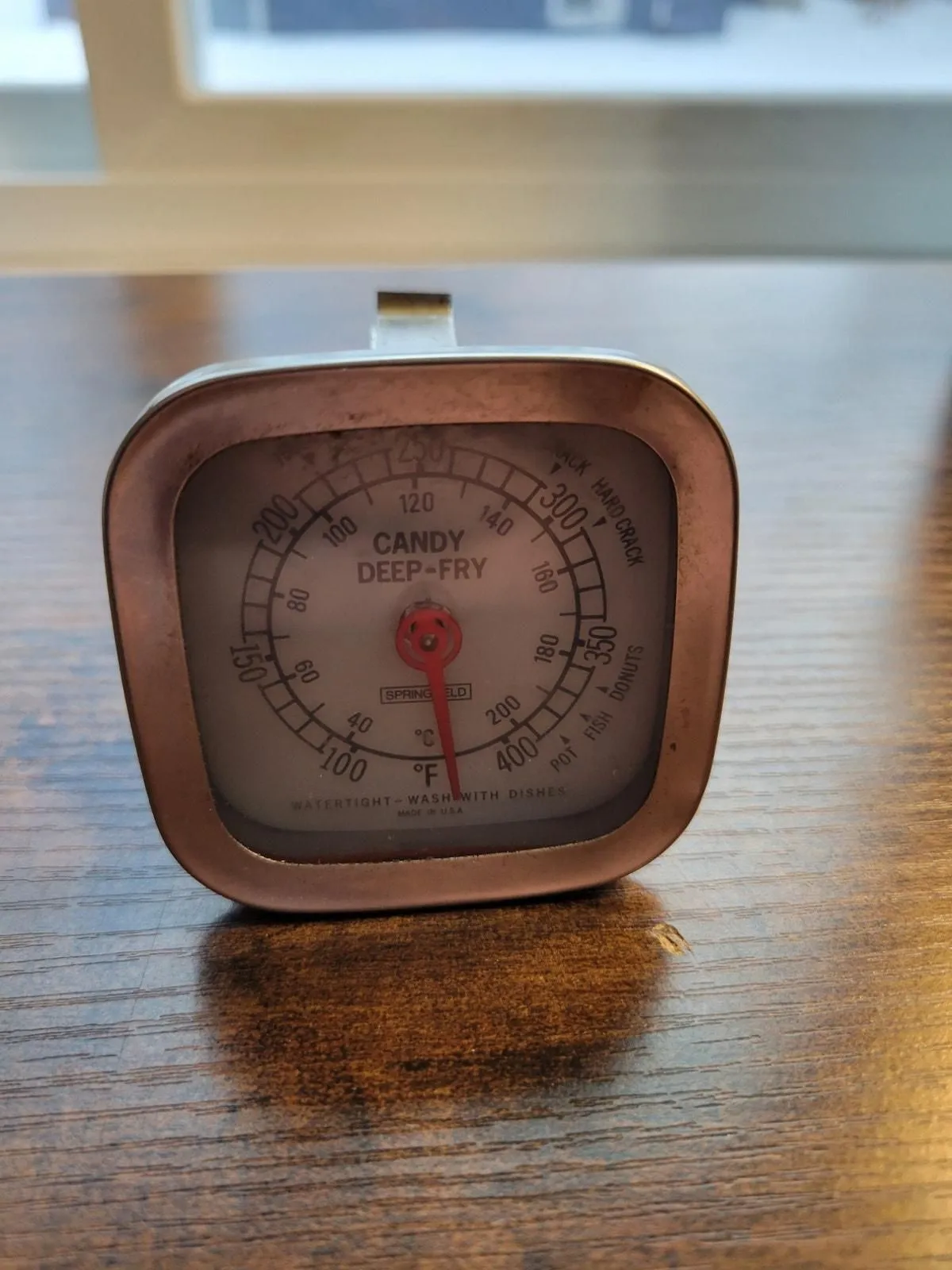 Product image for Vintage Springfield Candy/Deep-Fry Thermometer - 100-400 deg - pre-owned---good