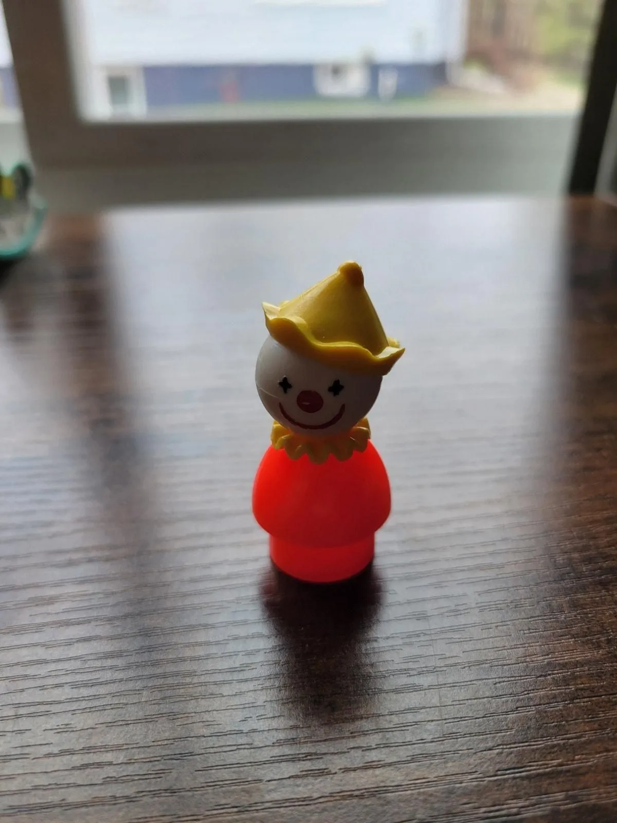 Product image for Vintage Fisher-Price Clown - Orange/Yellow Hat - Made in the USA