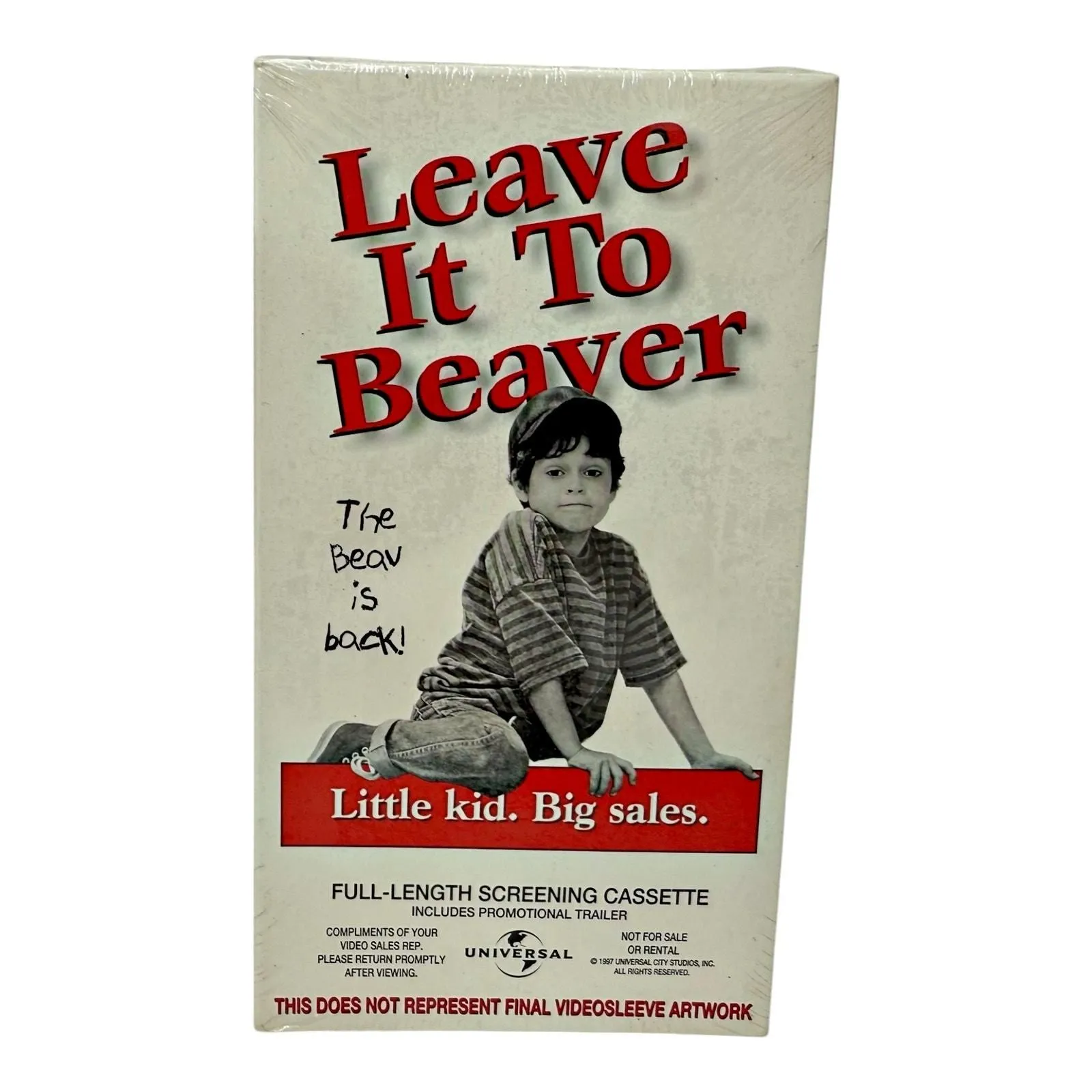 Product image for Leave It To Beaver VHS Screener Demo Promo SEALED 1997