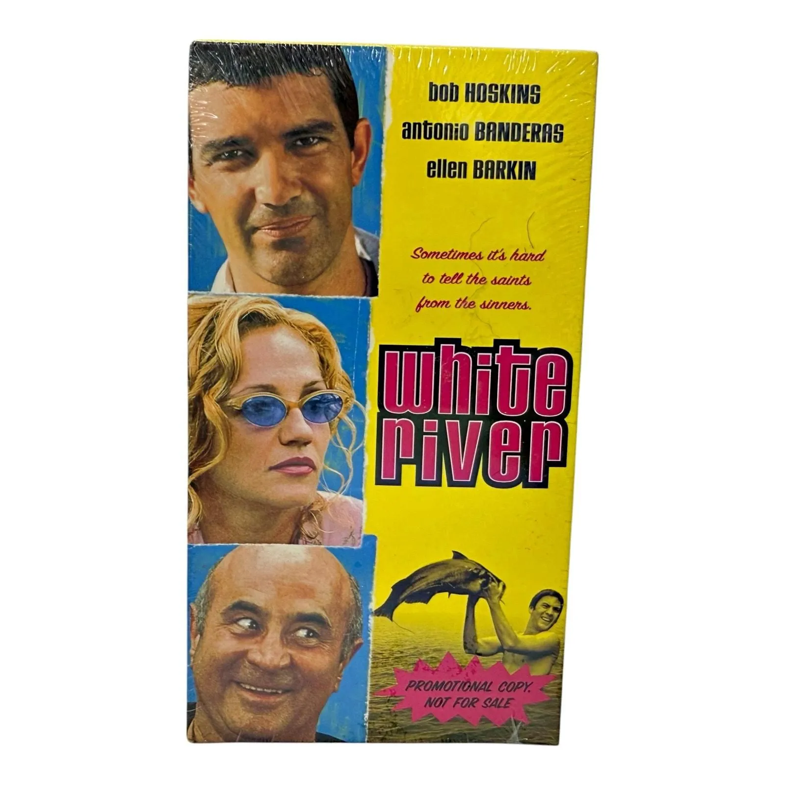 Product image for White River VHS Screener Demo Promo SEALED 1999 Antonio Banderas Ellen Barkin