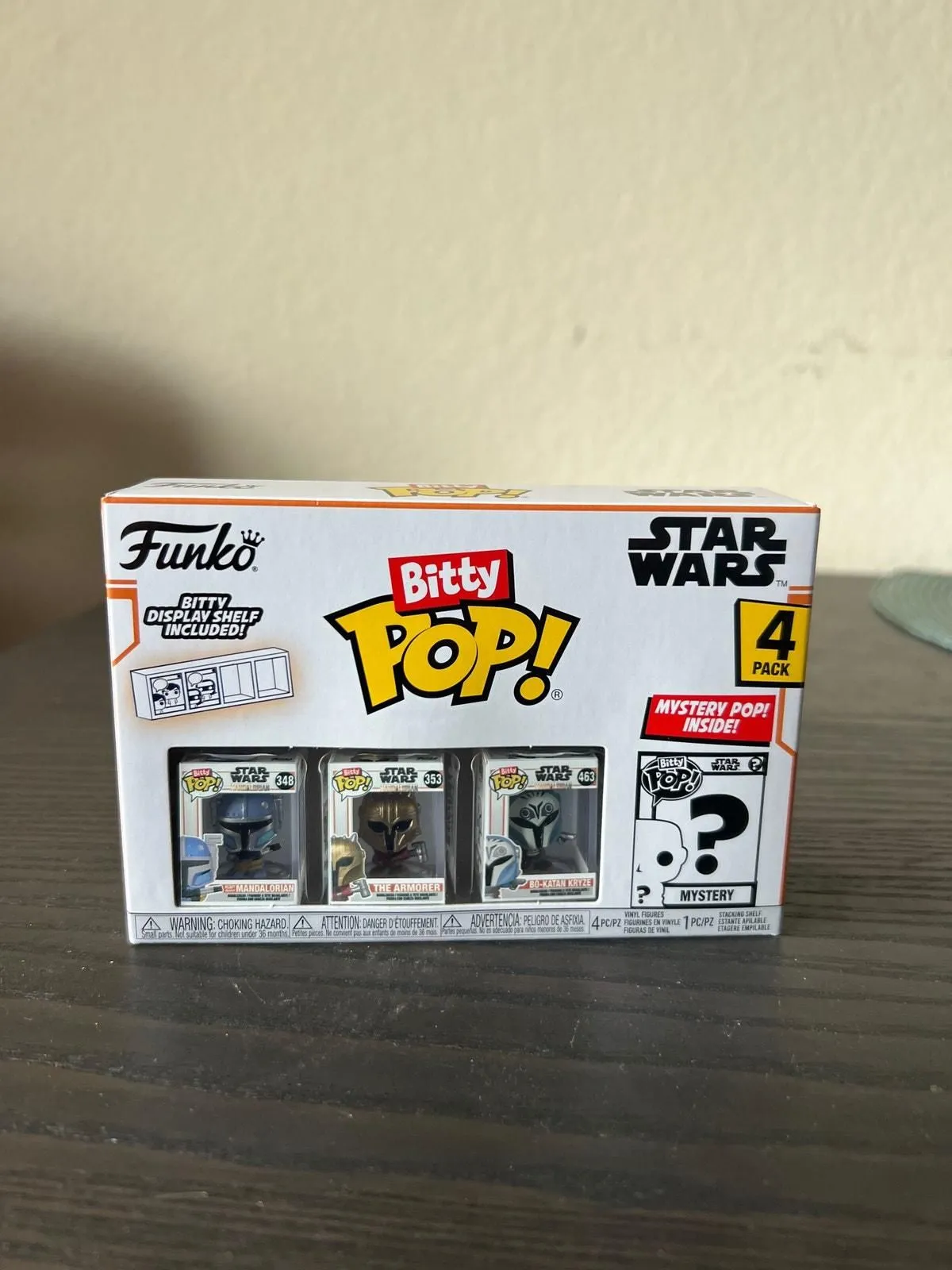 Product image for SEALED Mandalorian 4-Pack Funko Bitty Pops with MYSTERY CHASE Star Wars Disney