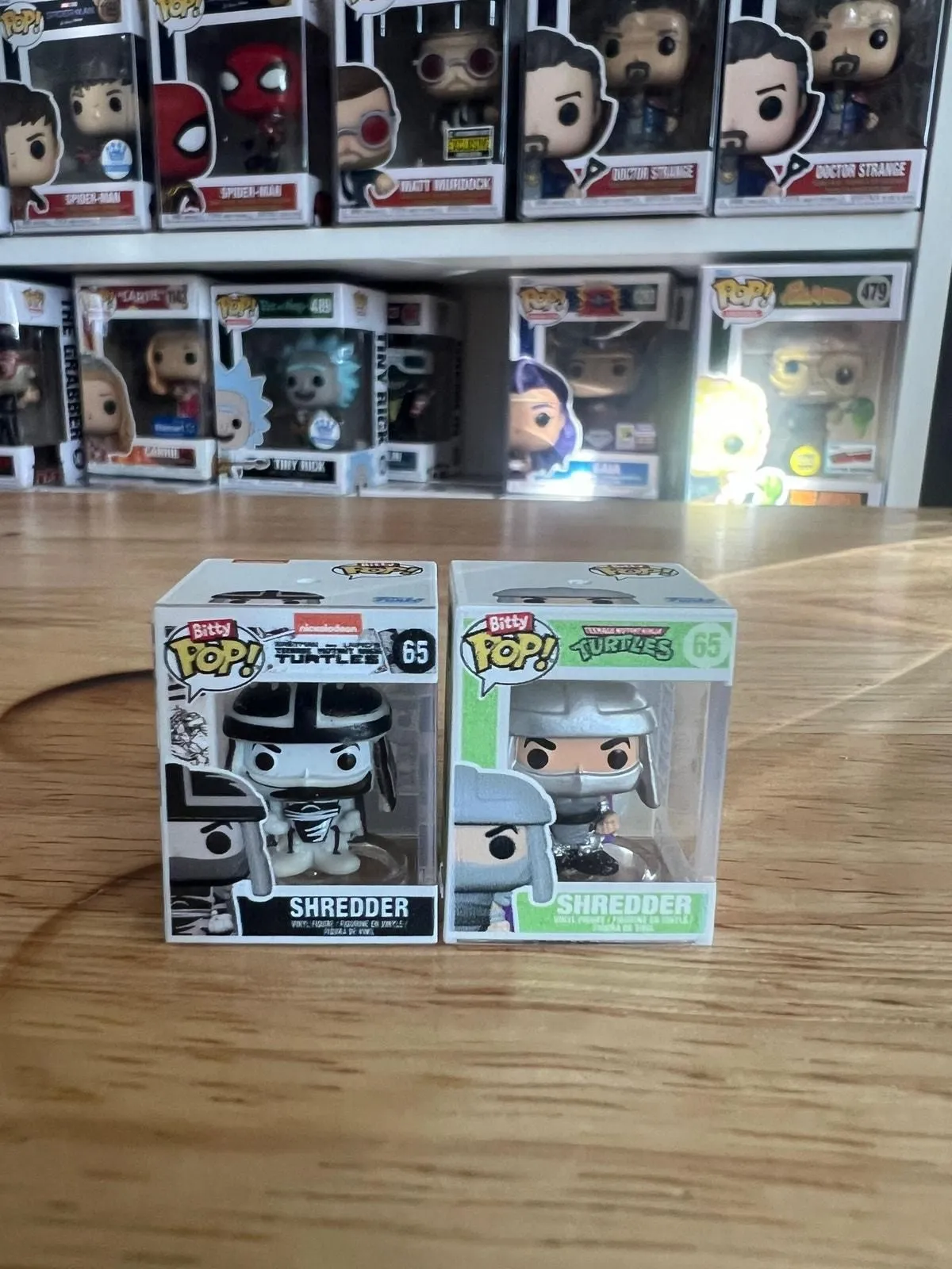 Product image for 2 Shredder Funko Bitty Pops SDCC 4000 PIECE TMNT B&W Teenage Ninja Turtles TV