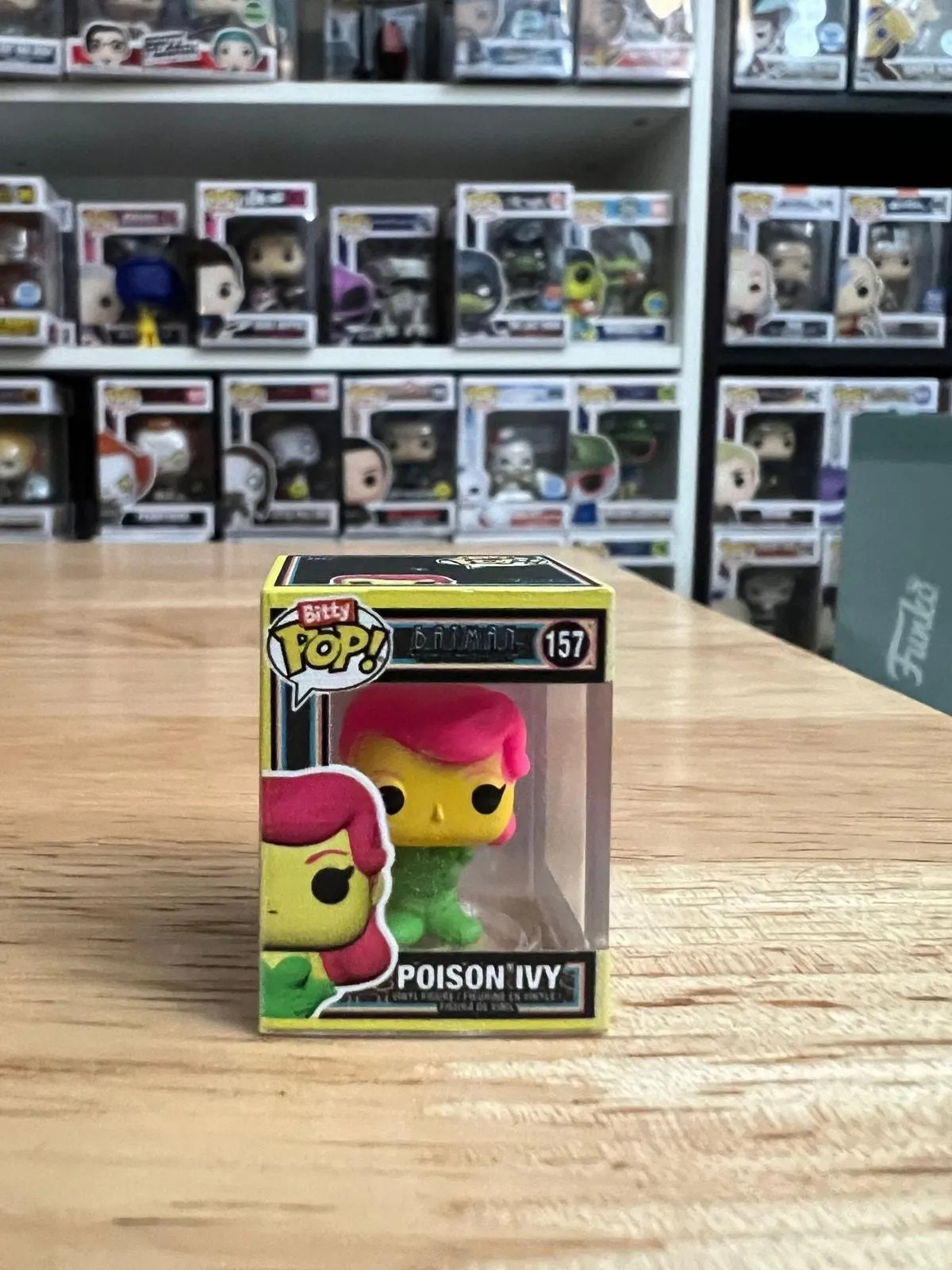 Product image for BLACKLIGHT Poison Ivy Batman Animated Series Funko Pop Bitty #157 SDCC DC Comics
