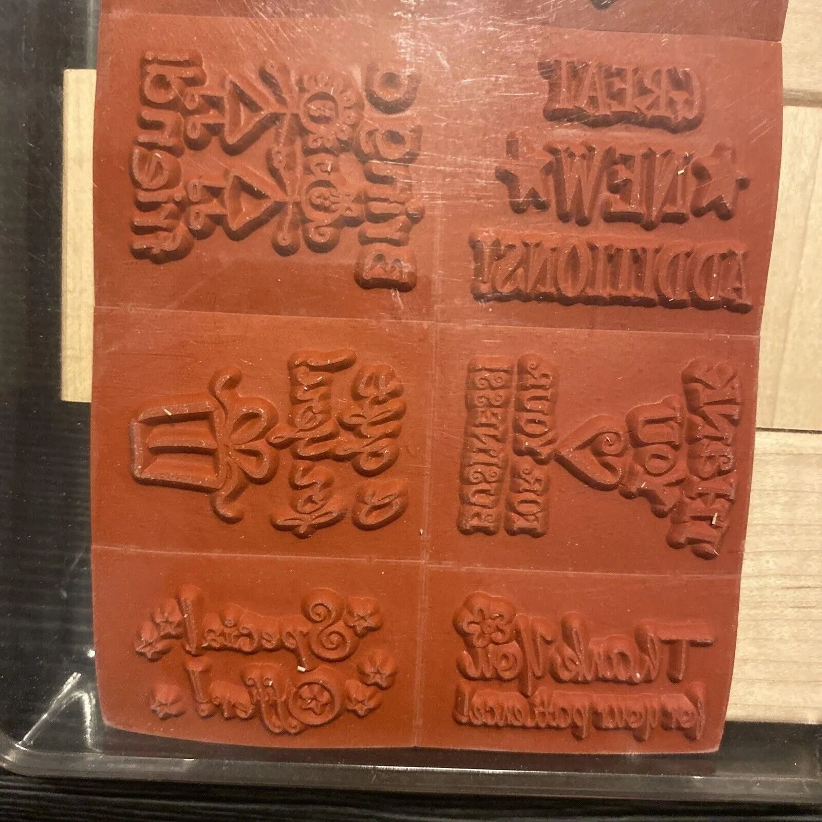 Product image for Stampin Up Rubber Stamp Set Business Memos 8 Stamps 1999 New - new