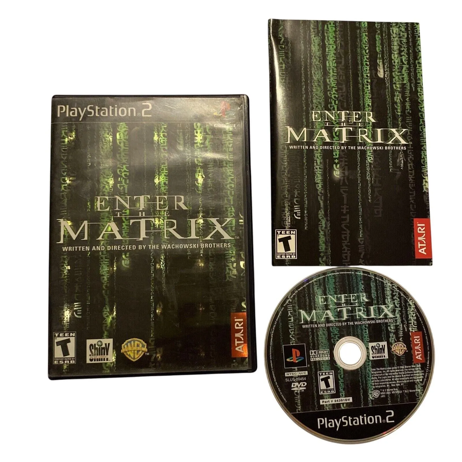 Product image for Enter the Matrix (Sony PlayStation 2, 2003) Complete with Manual