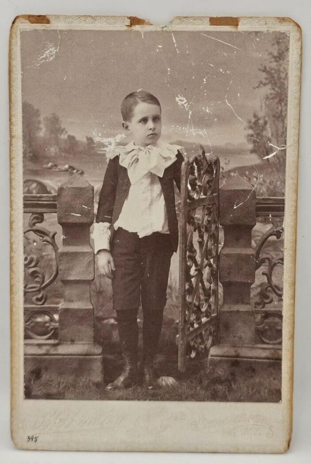 Product image for Antique Cabinet Card Young Boy