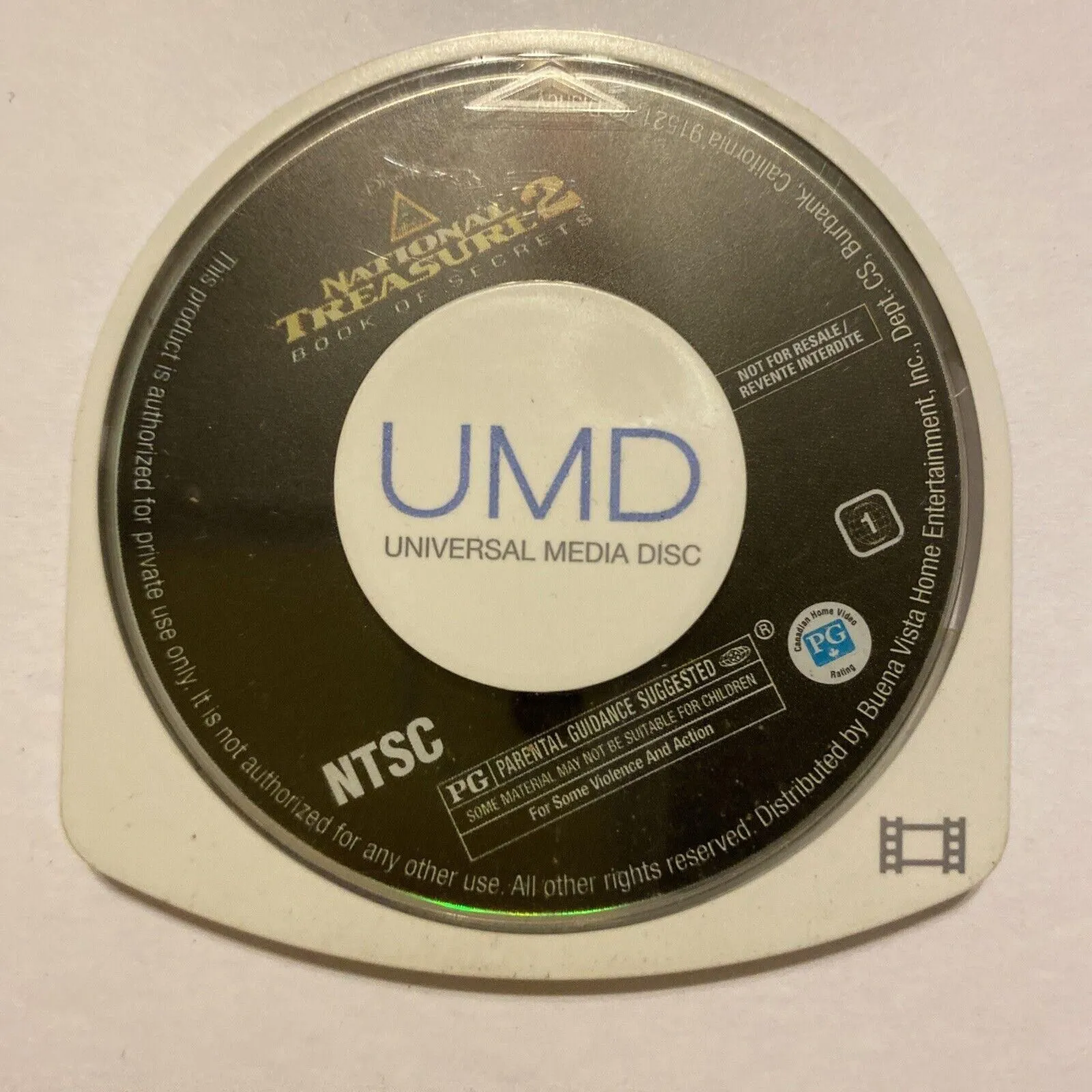 Product image for National Treasure 2 UMD Movie Sony PSP Playstation Portable DISC ONLY Untested