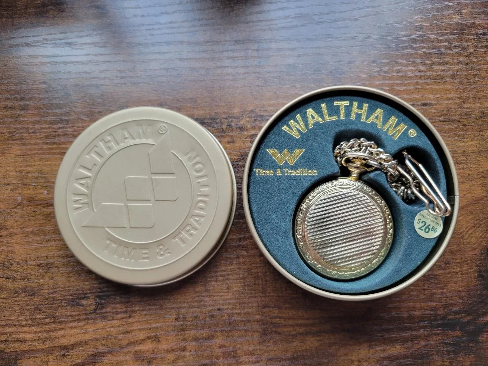 Product image for Vintage Waltham XP47 Gold Pocket Watch - 1942 Liberty Center - Japan - Other - pre-owned---good