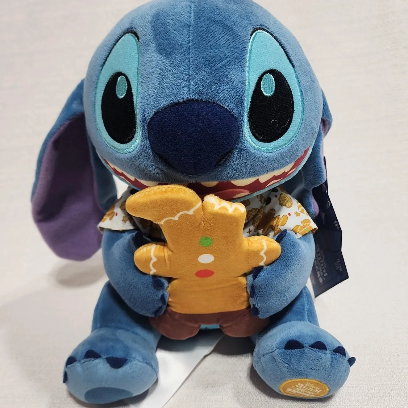 Product image for STITCH attack snacks plush gingerbread man 12”-NEW - new