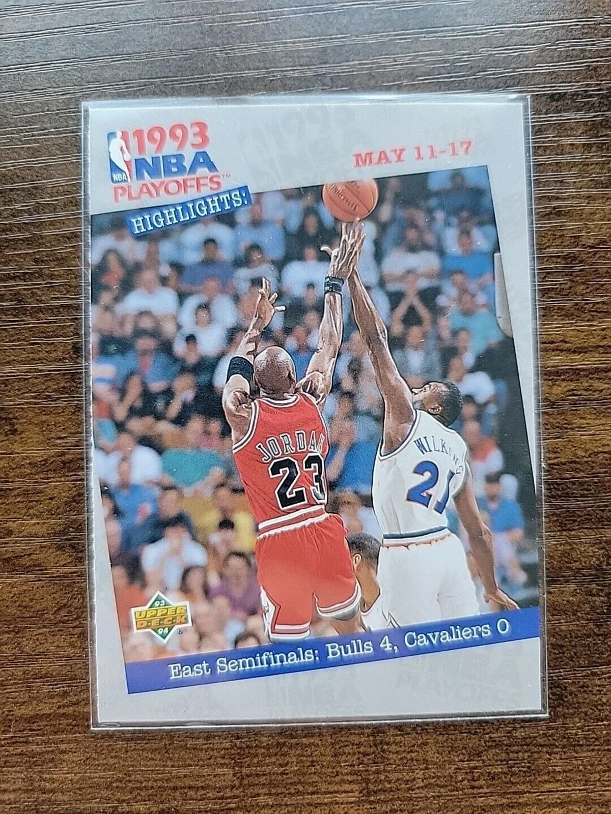Product image for Michael Jordan 1993-1994 Upper Deck #187 - NBA Playoffs Highlights May 11-17