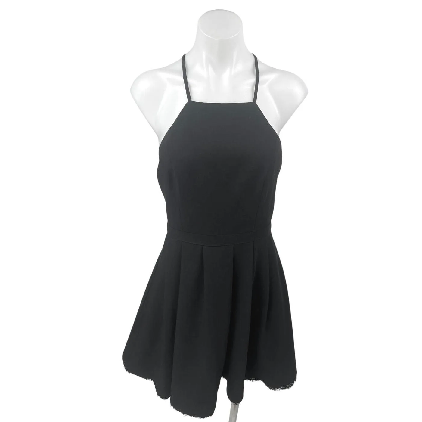 Product image for Lovers and Friends Women's Black Lace Sleeveless Fit and Flare Mini Dress Size S - Dresses - pre-owned---excellent - Lovers and Friends