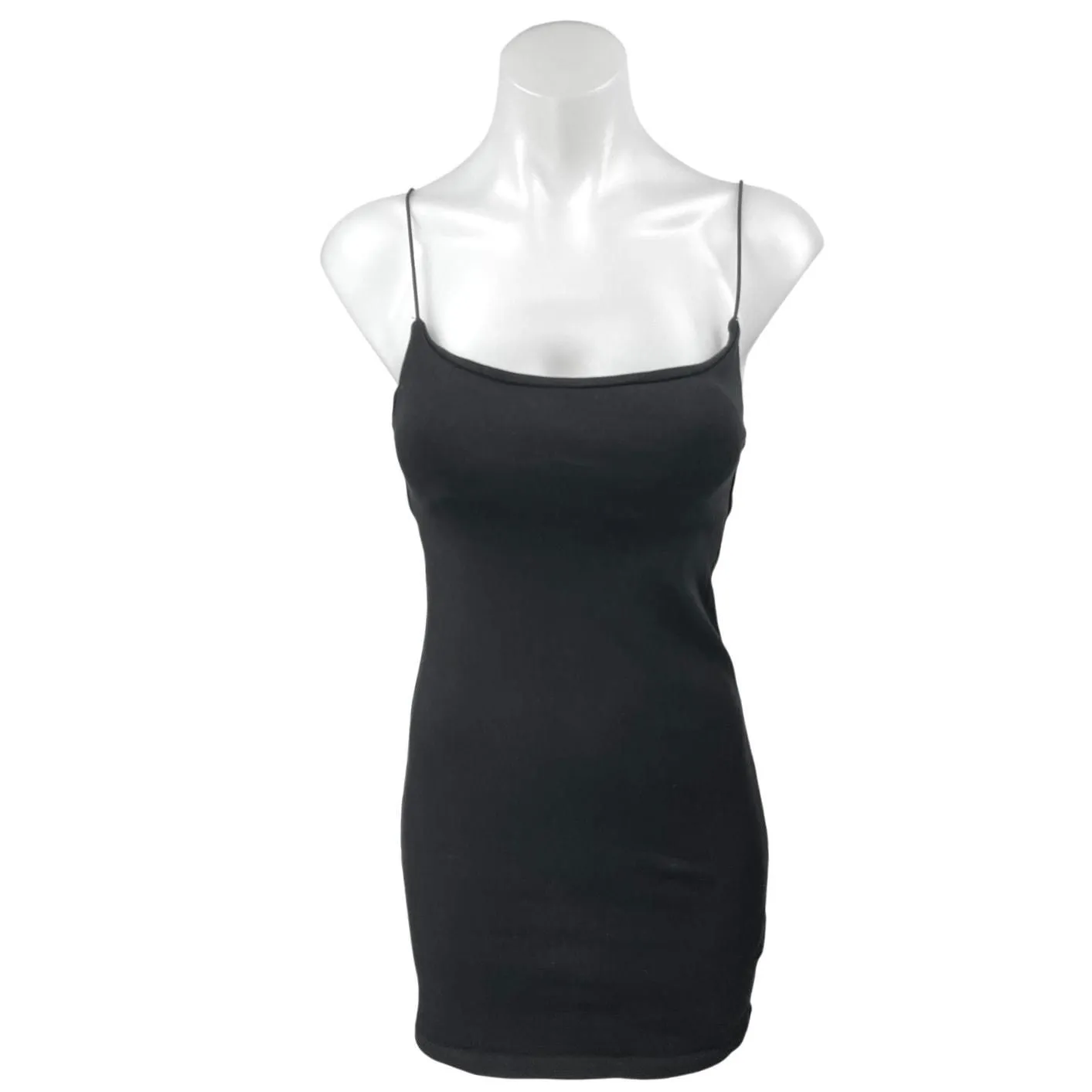 Product image for Zara Black Sleeveless Cami Camisole Stretch Slip Bodycon Mini Dress Size L  - Dresses - L - pre-owned---excellent - Zara