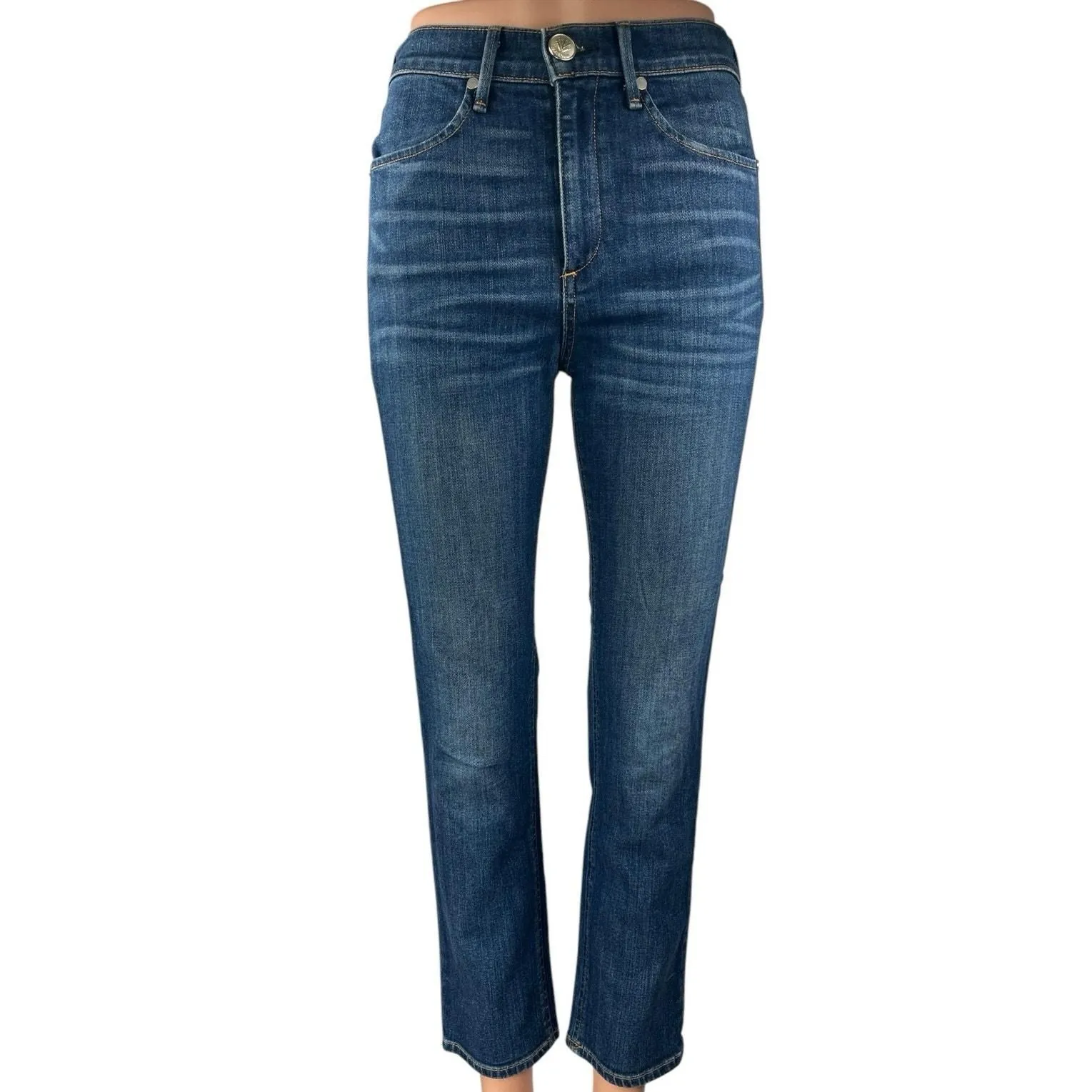 Product image for Rag & Bone Nina Women's Blue High Rise Dark Wash Cigarette Denim Jeans Size 25 - n/a - Bottoms - 25 - pre-owned---excellent - Rag & Bone