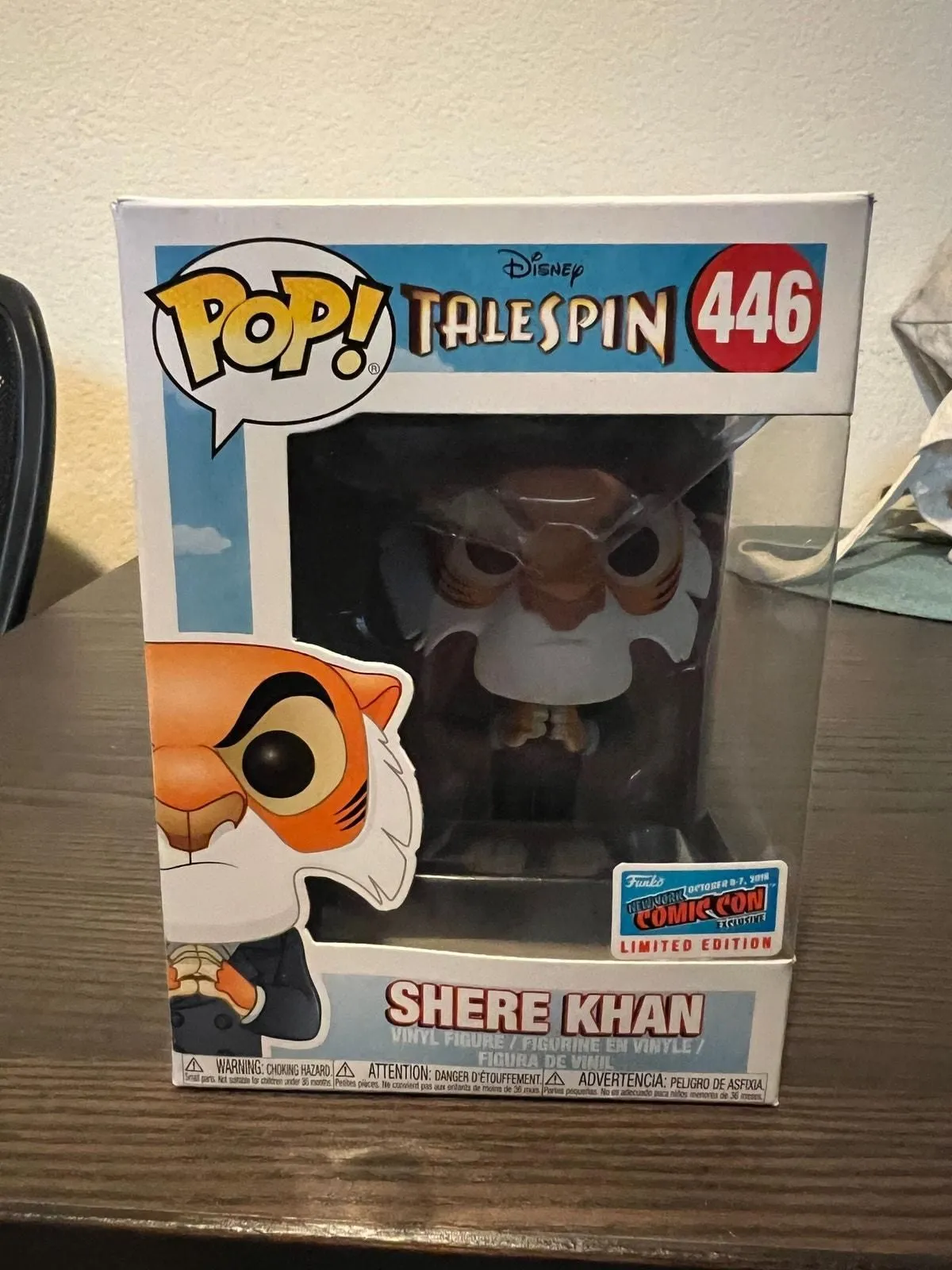 Product image for CONVENTION STICKER VAULTED EXCLUSIVE Shere Khan Tailspin Disney Funko Pop #446