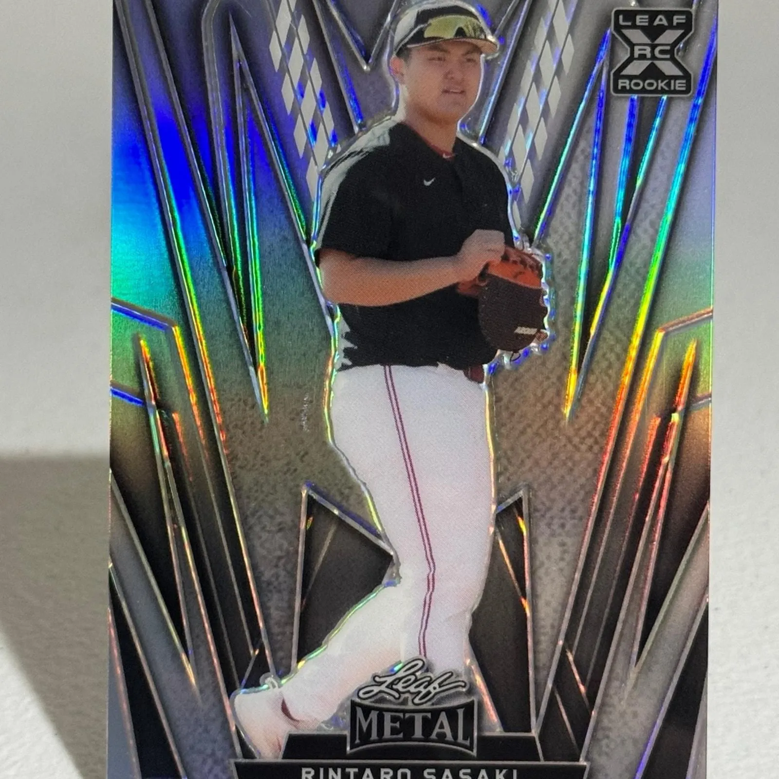 Product image for 2024 Leaf Metal Rintaro Sasaki Prismatic Silver Refractor /185 Japan