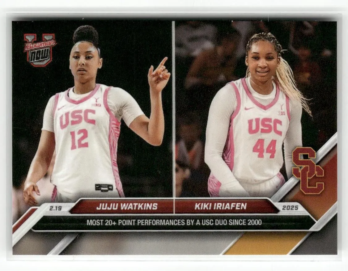 Product image for 2025 Bowman U NOW #71 Juju Watkins / Kiki Iriafen