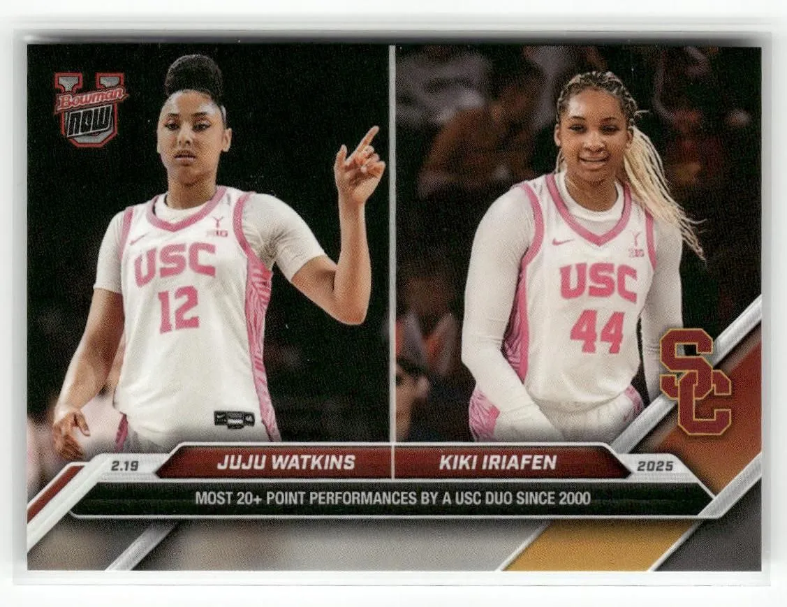 Product image for 2025 Bowman U NOW #71 Juju Watkins / Kiki Iriafen