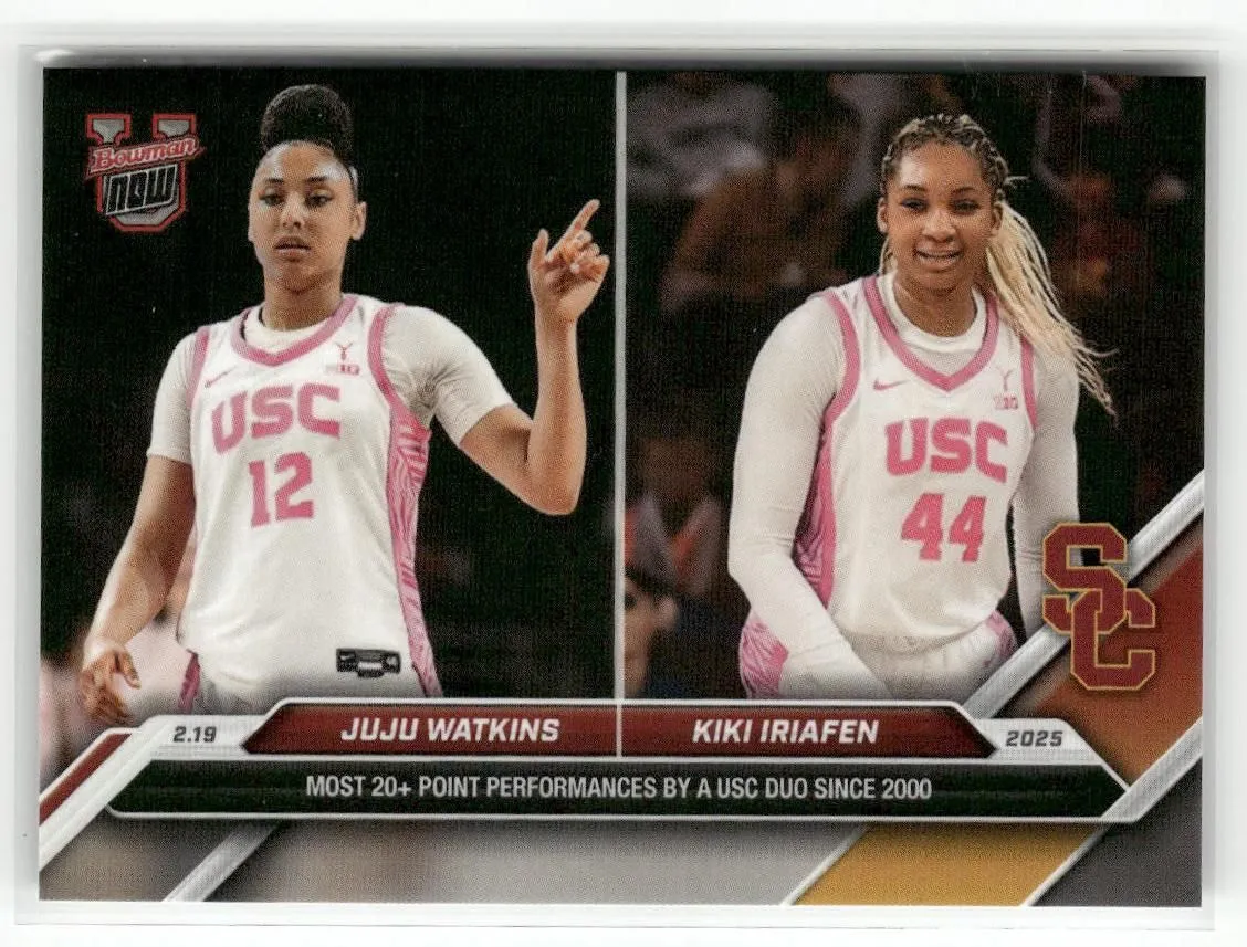 Product image for 2025 Bowman U NOW #71 Juju Watkins / Kiki Iriafen