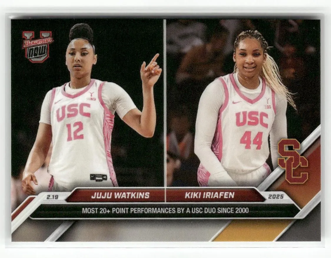 Product image for 2025 Bowman U NOW #71 Juju Watkins / Kiki Iriafen