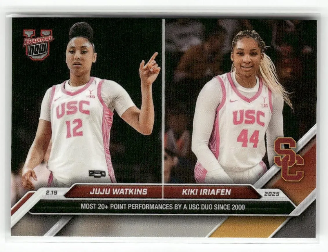 Product image for 2025 Bowman U NOW #71 Juju Watkins / Kiki Iriafen