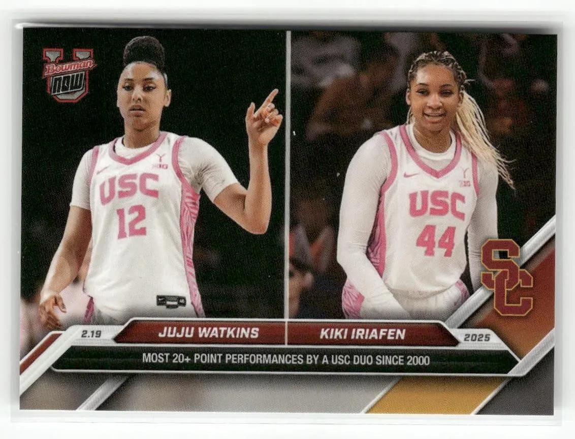 Product image for 2025 Bowman U NOW #71 Juju Watkins / Kiki Iriafen