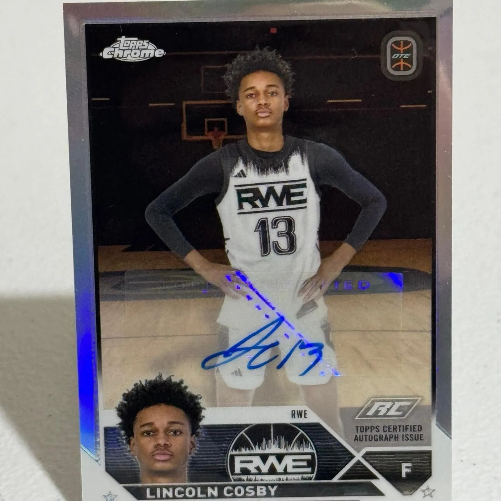 Product image for 2024 Topps Chrome Overtime Lincoln Cosby Rookie Auto #A-LC