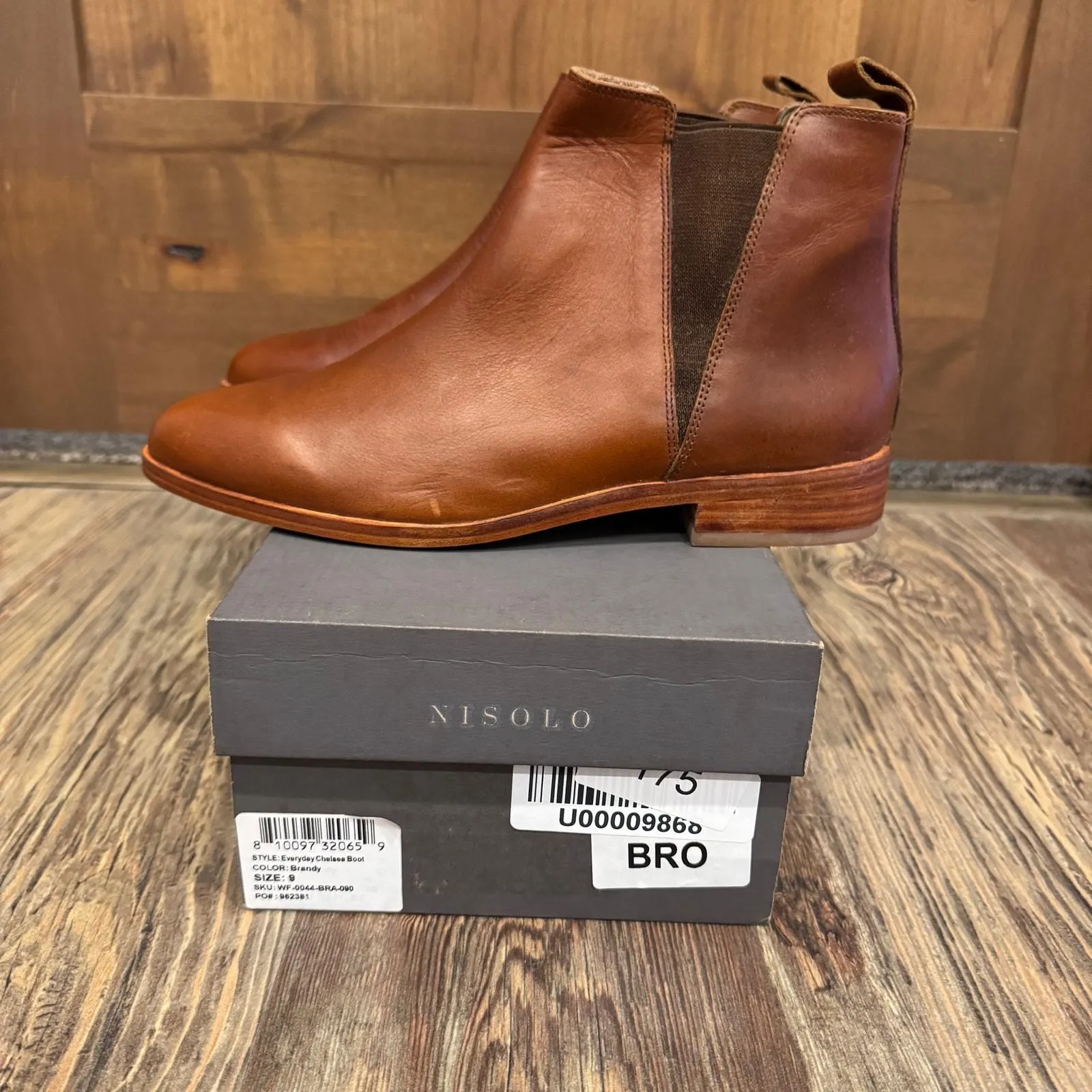 Product image for Nisolo Eva Everyday Chelsea Leather Boot Bootie Size 9 Brandy - Brandy - $228 - Boot - 9 - new - Nisolo