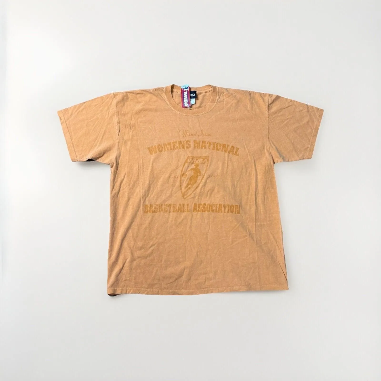 Product image for WNBA Shirt Adult X-Large Logo Graphic Tee 90s Orange Size XL - WNBA