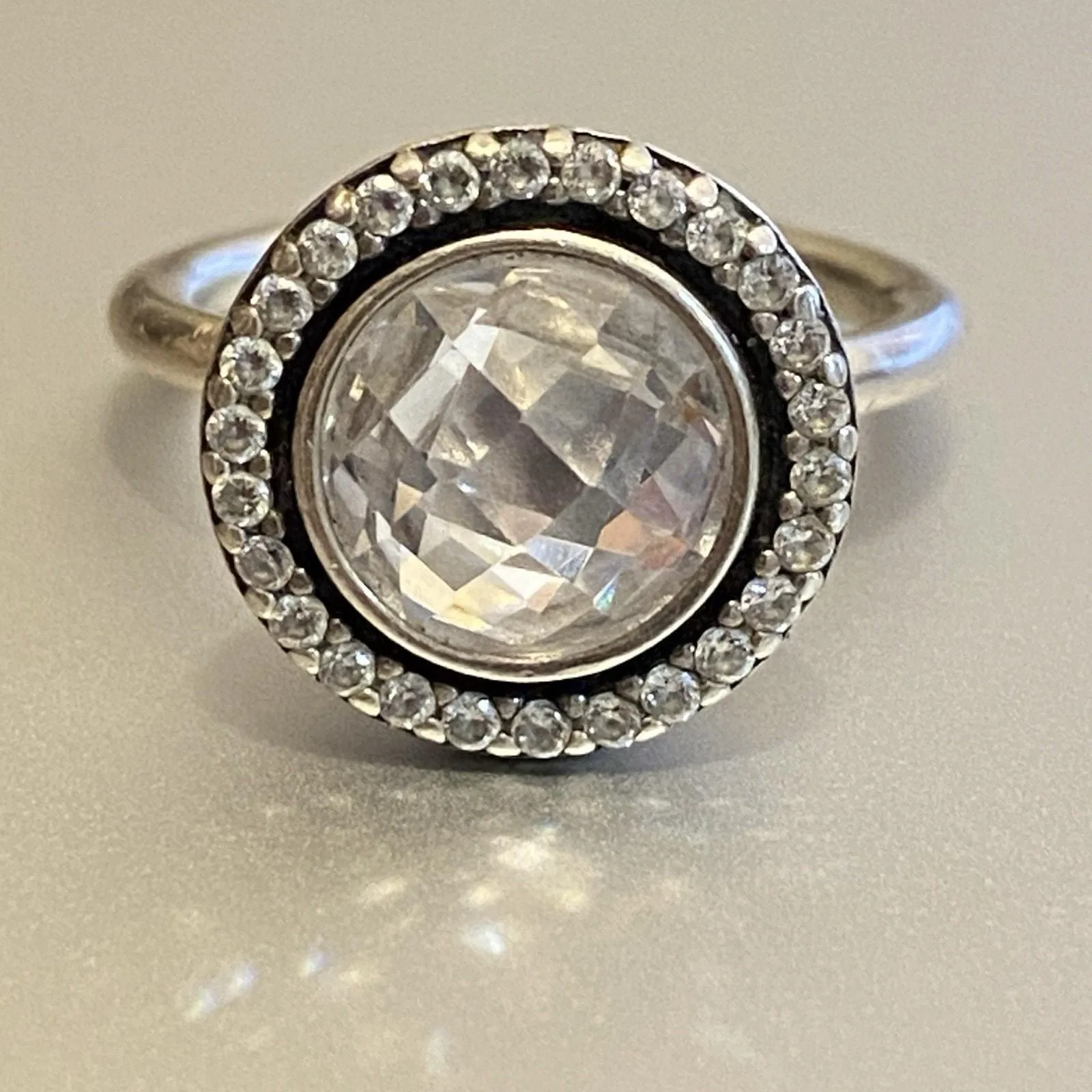 Product image for Pandora Ring BRILLIANT LEGACY ALE 925 52 Sterling Silver Ring 190904CZ Sz 6 - Sterling Silver - 6 - Ring - pre-owned---good