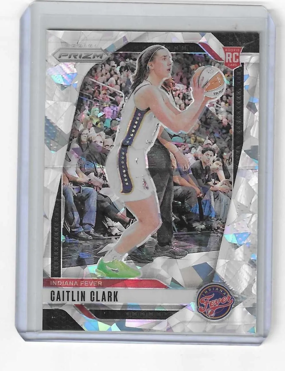 Product image for 2024 Panini Prizm Caitlin Clark Cracked Ice RC--Fever - Basketball - RC-1 - RC - Panini - Caitlin Clark - 2023 Panini Prizm - Indiana Fever - No