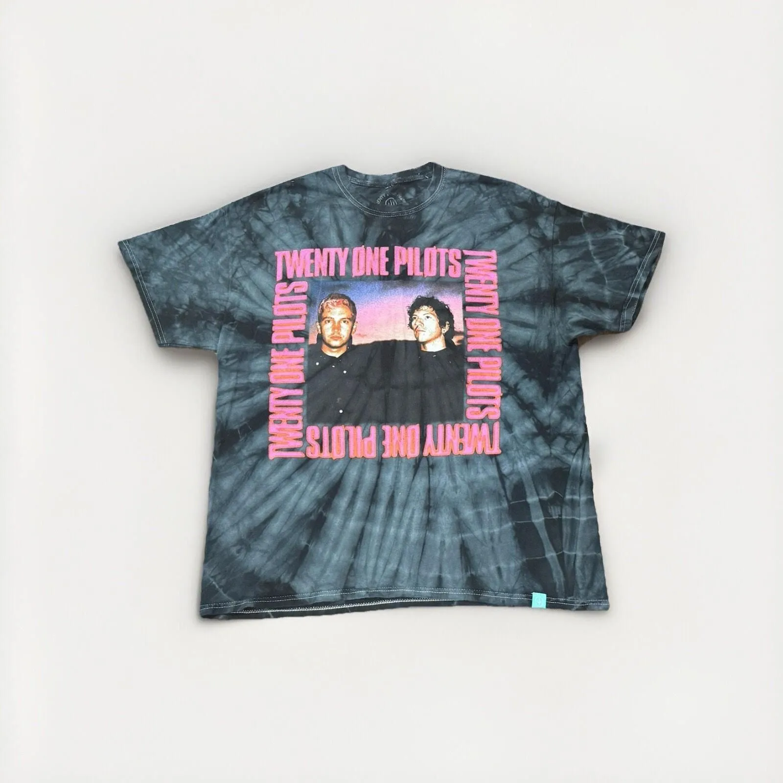 Product image for Twenty One Pilots - Men's Size XL Takeover Tour Icy Tie Dye T Shirt - Twenty One Pilots