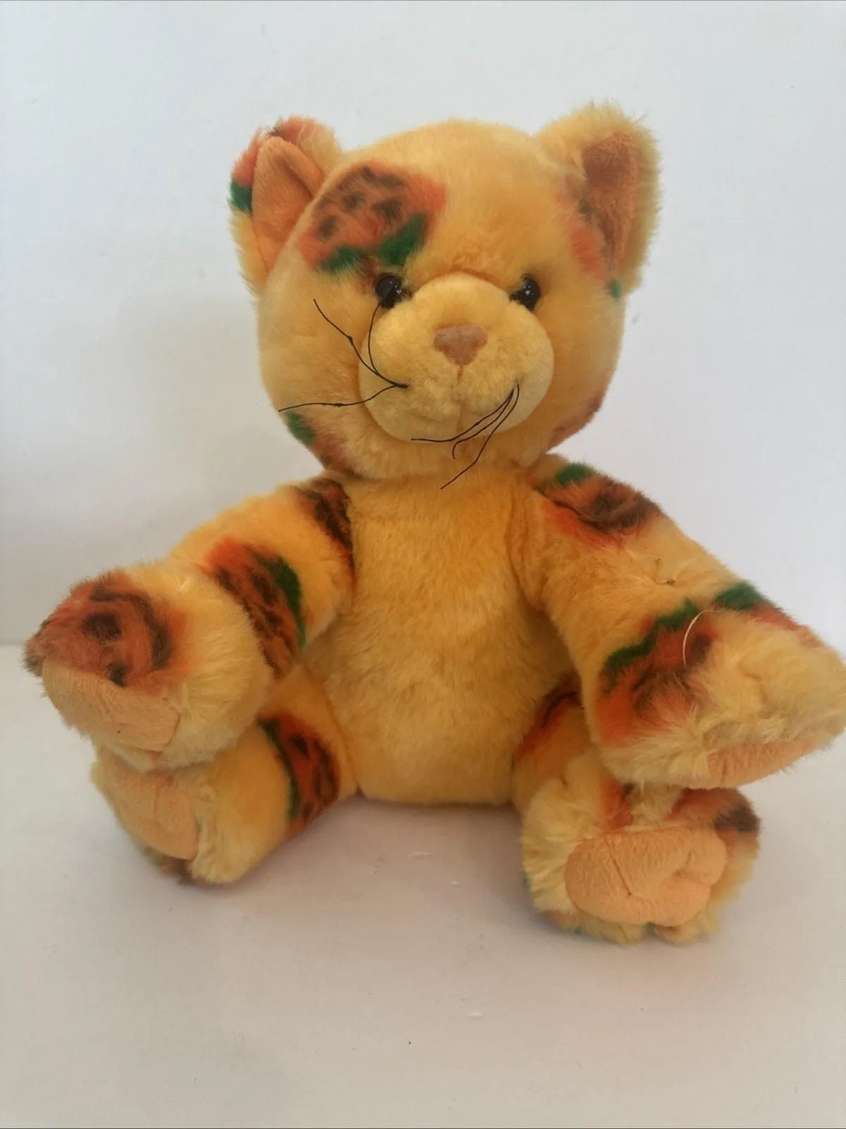 Product image for Build A Bear 12" Plush Pumpkin Kitty Cat Halloween 2008 BAB Retired OG