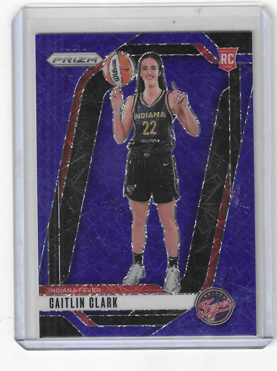 Product image for 2024 Prizm Caitlin Clark Blue Velocity RC--Fever - Basketball - RC - Prizm - Caitlin Clark - Prizm - Indiana Fever - No