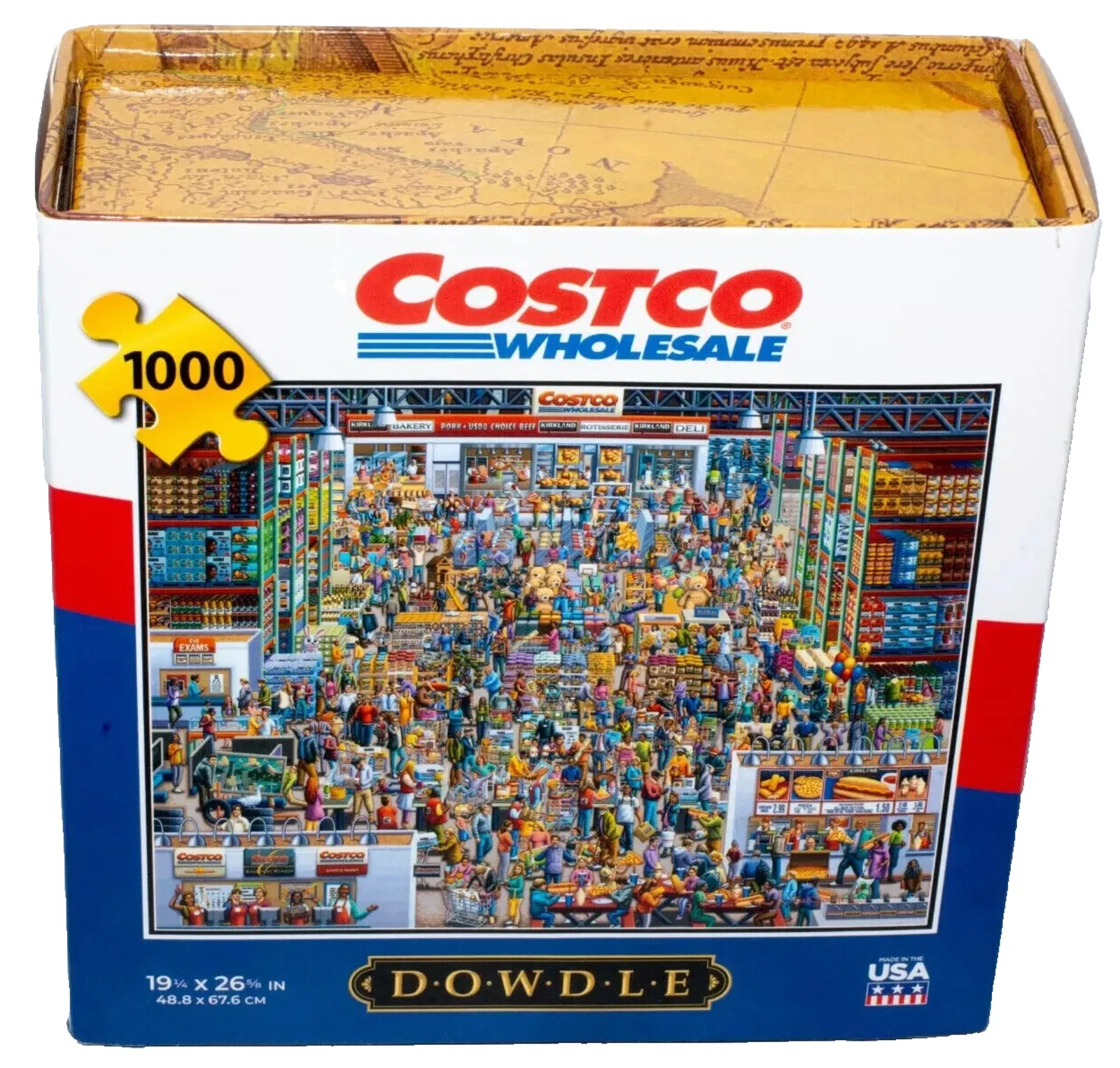 Product image for Costco Wholesale Dowdle 1000 Piece Jigsaw Puzzle Detailed Store Illustration