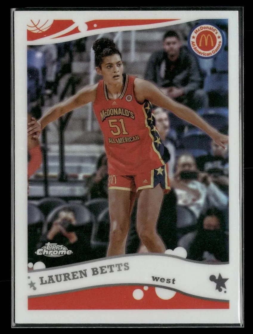Product image for 2022 Topps Chrome McDonald's All American #2K6-15 Lauren Betts 2006 Topps