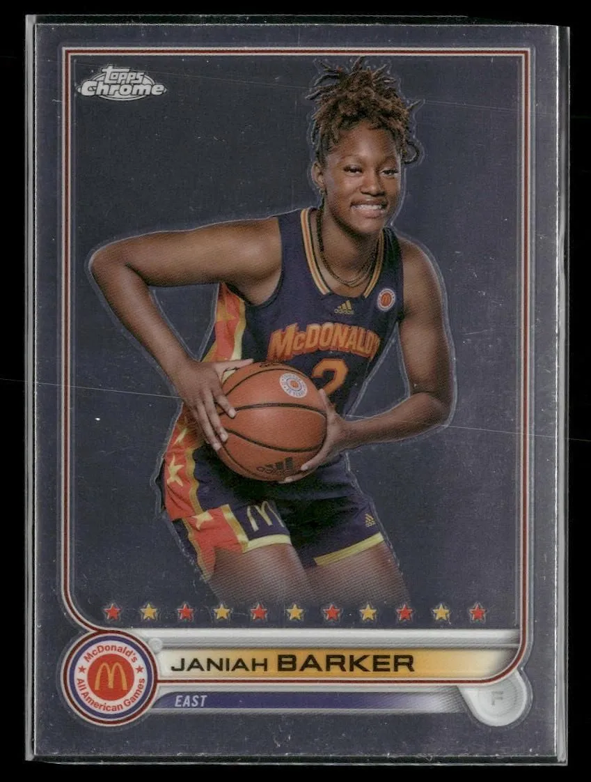 Product image for 2022 Topps Chrome McDonald's All American #73 Janiah Barker