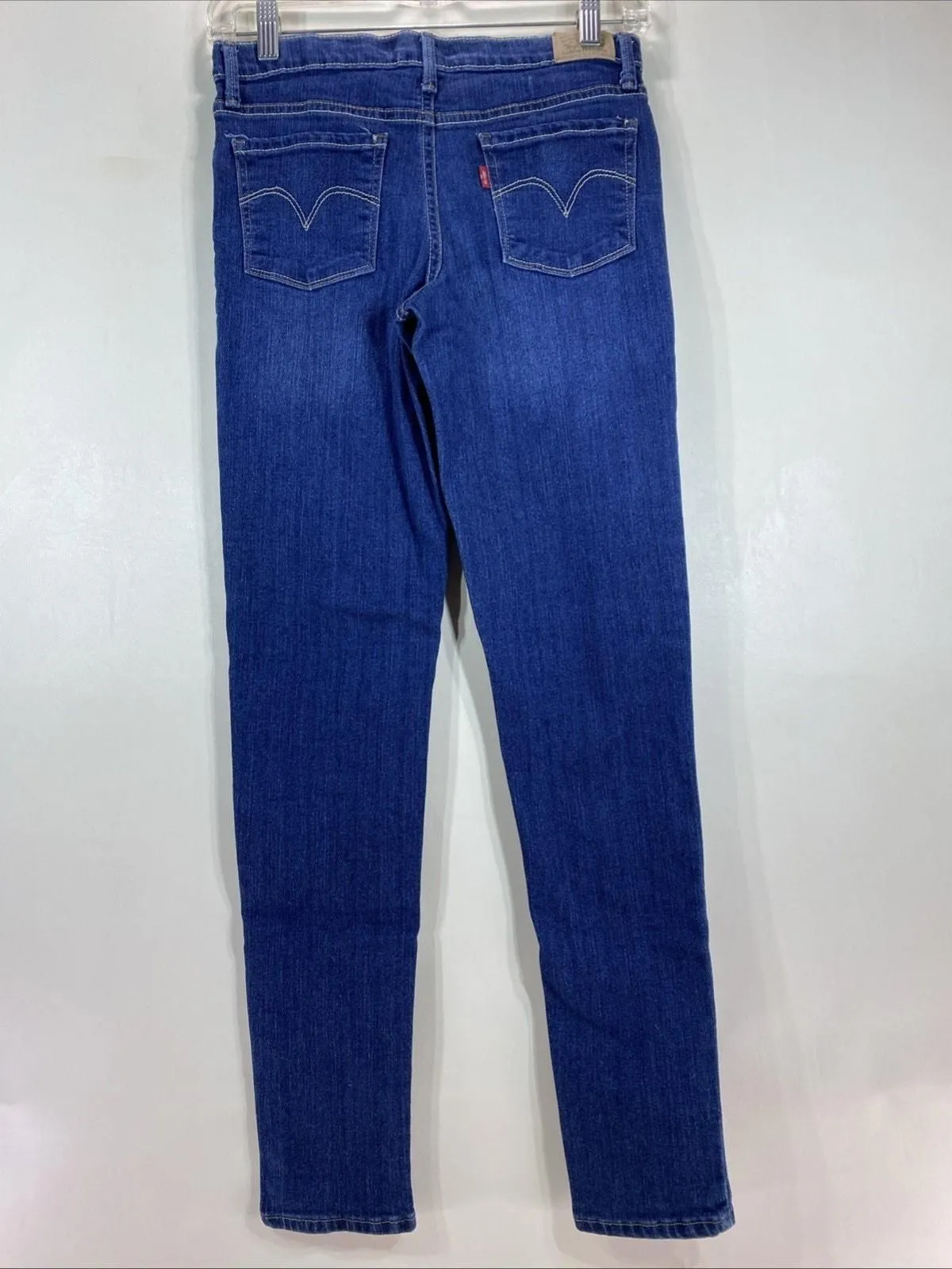 Product image for Levi’s 710 Skinny Blue Denim Adjustable Waist Stretch Jeans Girl’s 16 28x28 - Levi's