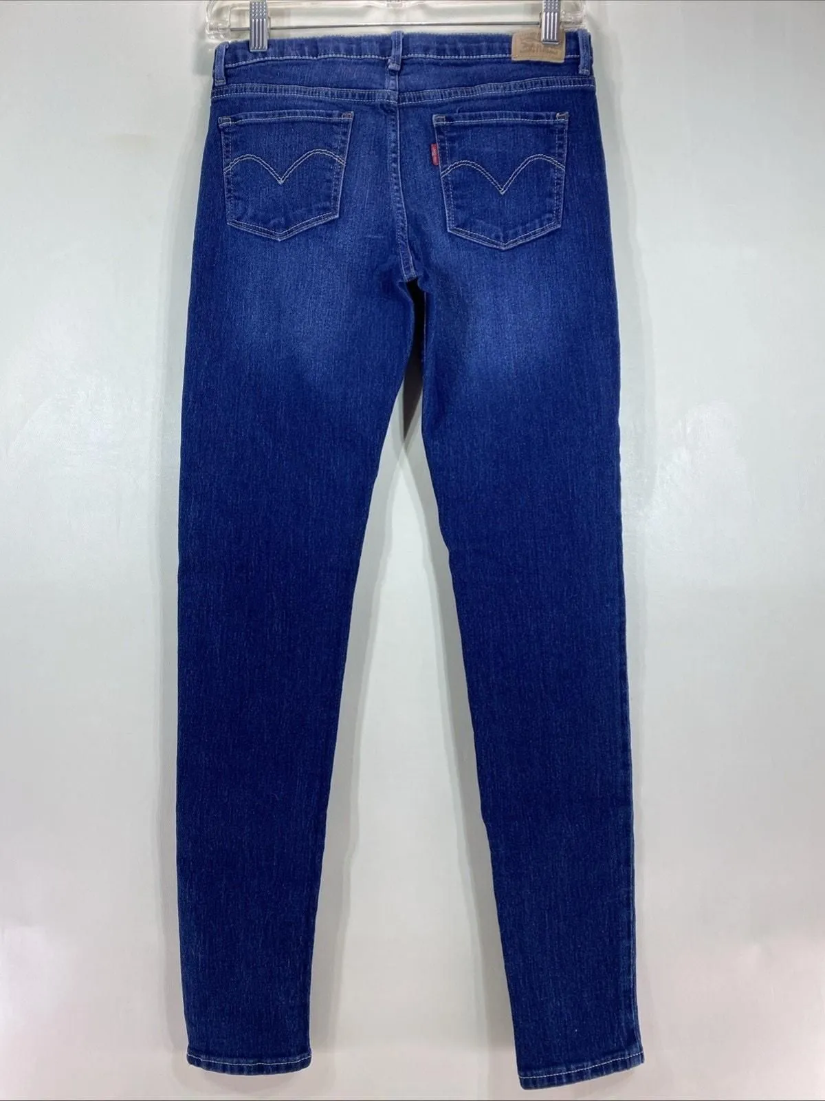 Product image for Levi’s 710 Skinny Blue Denim Adjustable Waist Stretch Jeans Girl’s 16 28x28 - Levi's