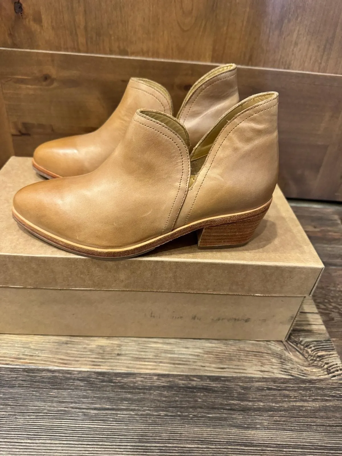 Product image for Nisolo Mia Ankle Boot Leather size 8 Almond - Tan - $228 - Ankle Bootie - 8 - new - Nisolo