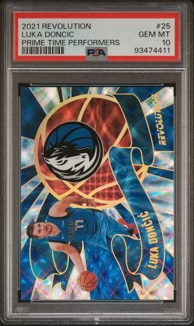 Product image for 2021 PANINI REVOLUTION PRIME TIME PERFORMERS LUKA DONCIC PRIME TIME PERFORMERS #25 PSA GEM MT 10 - 93474411 - 93474411