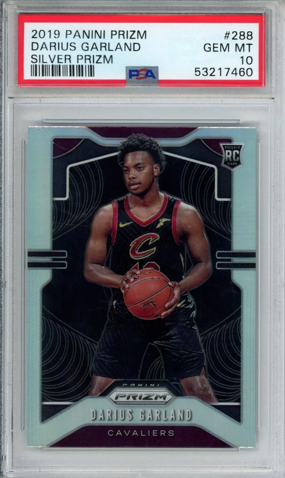 Product image for 2019 PANINI PRIZM DARIUS GARLAND SILVER PRIZM #288 PSA GEM MT 10
