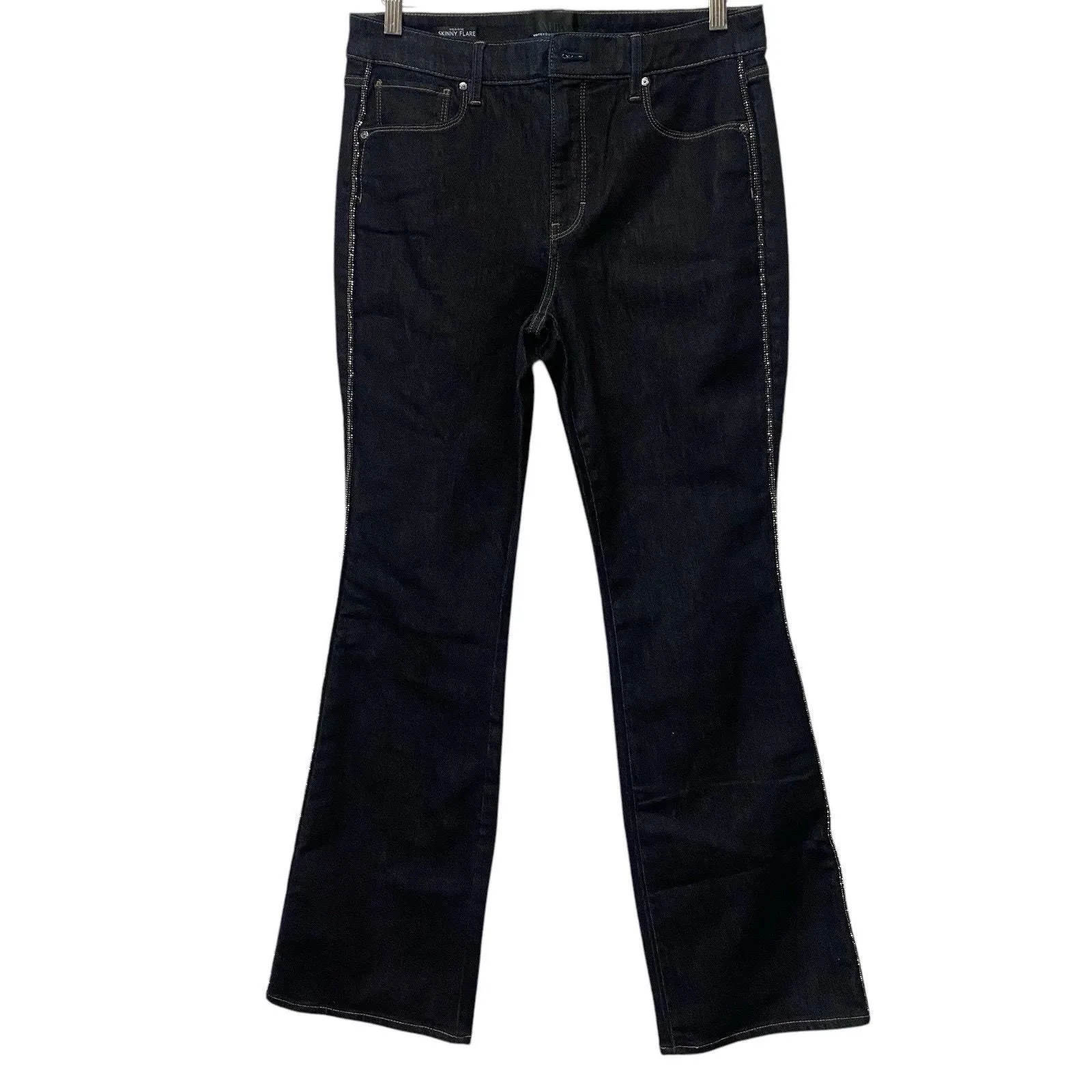 Product image for White House Black Market Jeans Womens 8 High-Rise Skinny Flare 32.5" Inseam - 8 - Bottoms - new-without-tags - White House Black Market