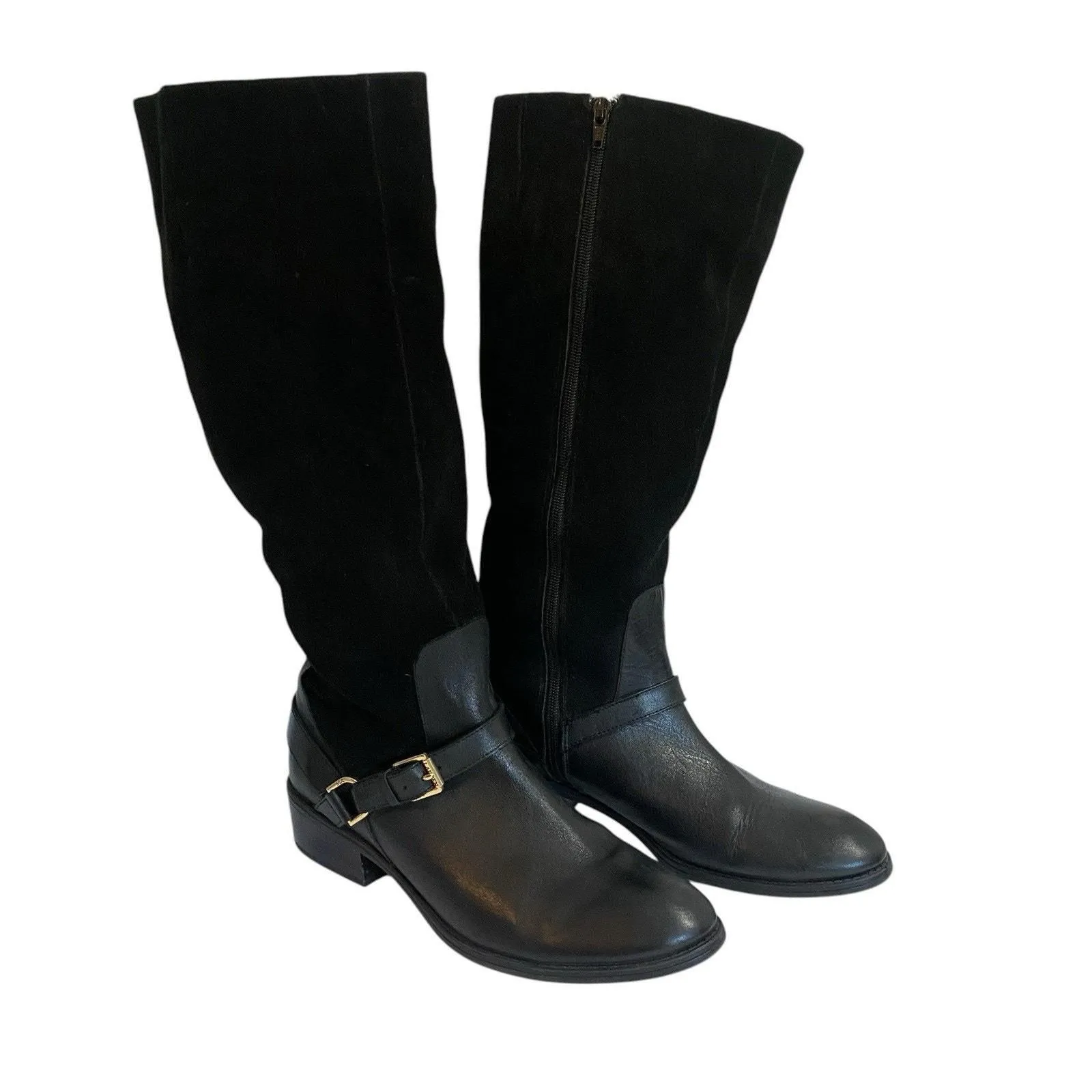 Product image for Ralph Lauren Mila-Bo-CSL Burn Calf Sport Boots Black Women’s 9.5 Moto Zip up - 9.5 - used - Ralph Lauren