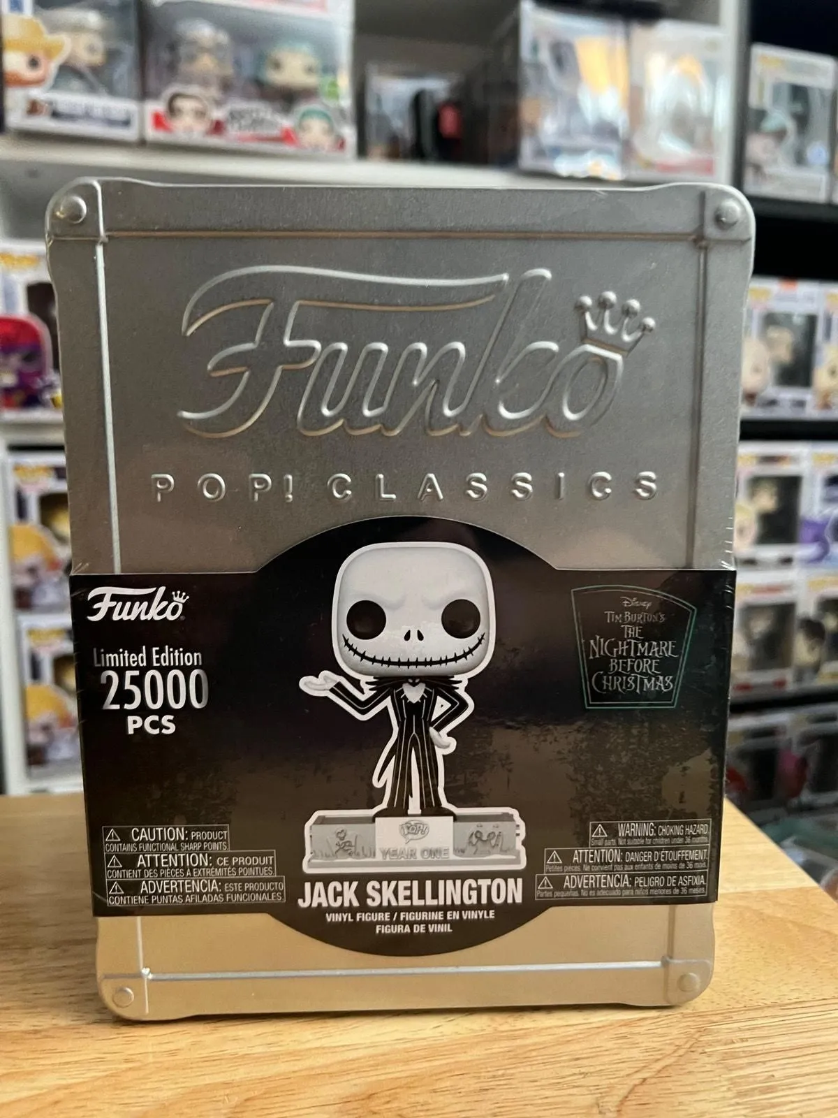 Product image for LIMITED EDITION VAULTED Jack Skellington Tin Nightmare Christmas Disney Movies