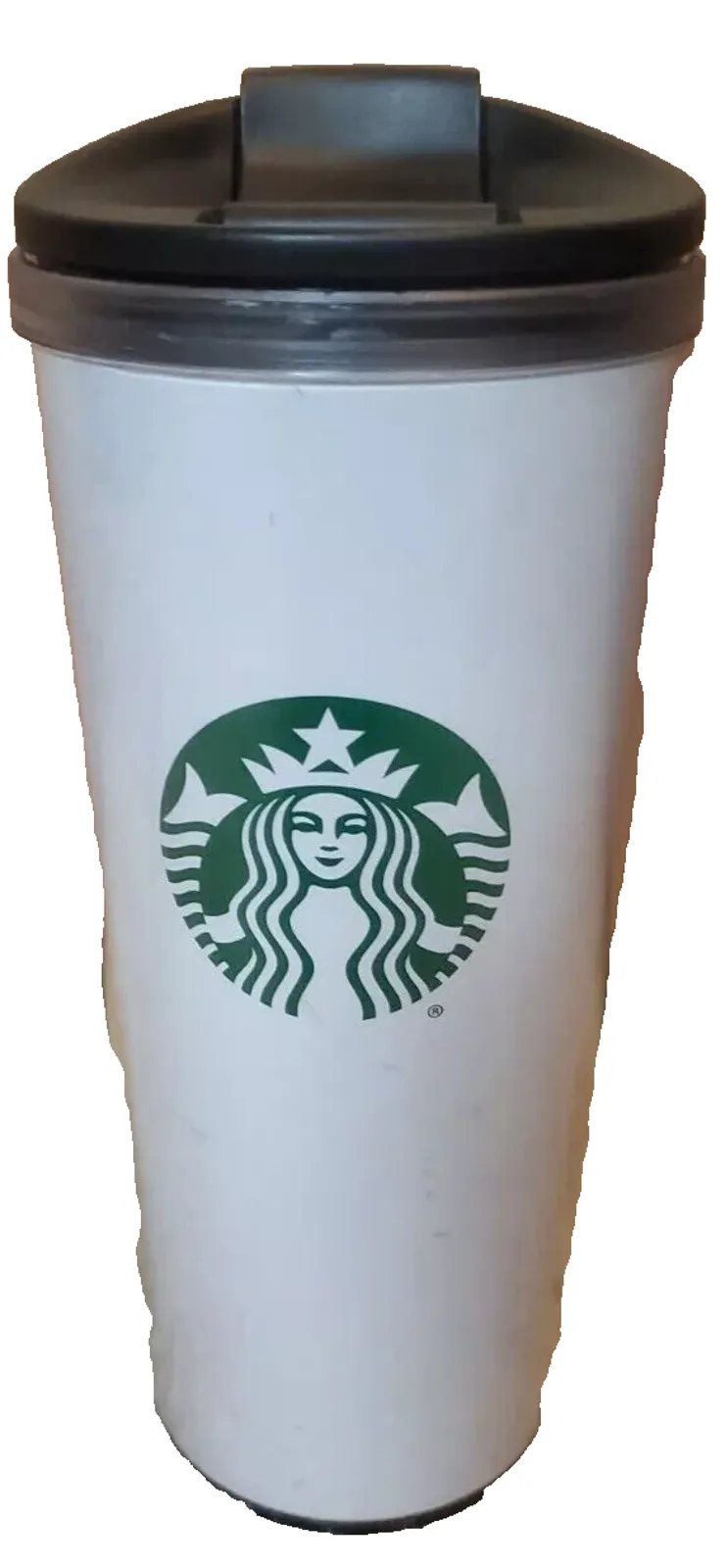 Product image for 2017 Starbucks White Mermaid Siren Insulated Travel Coffee Mug Cup Tumbler 16 oz