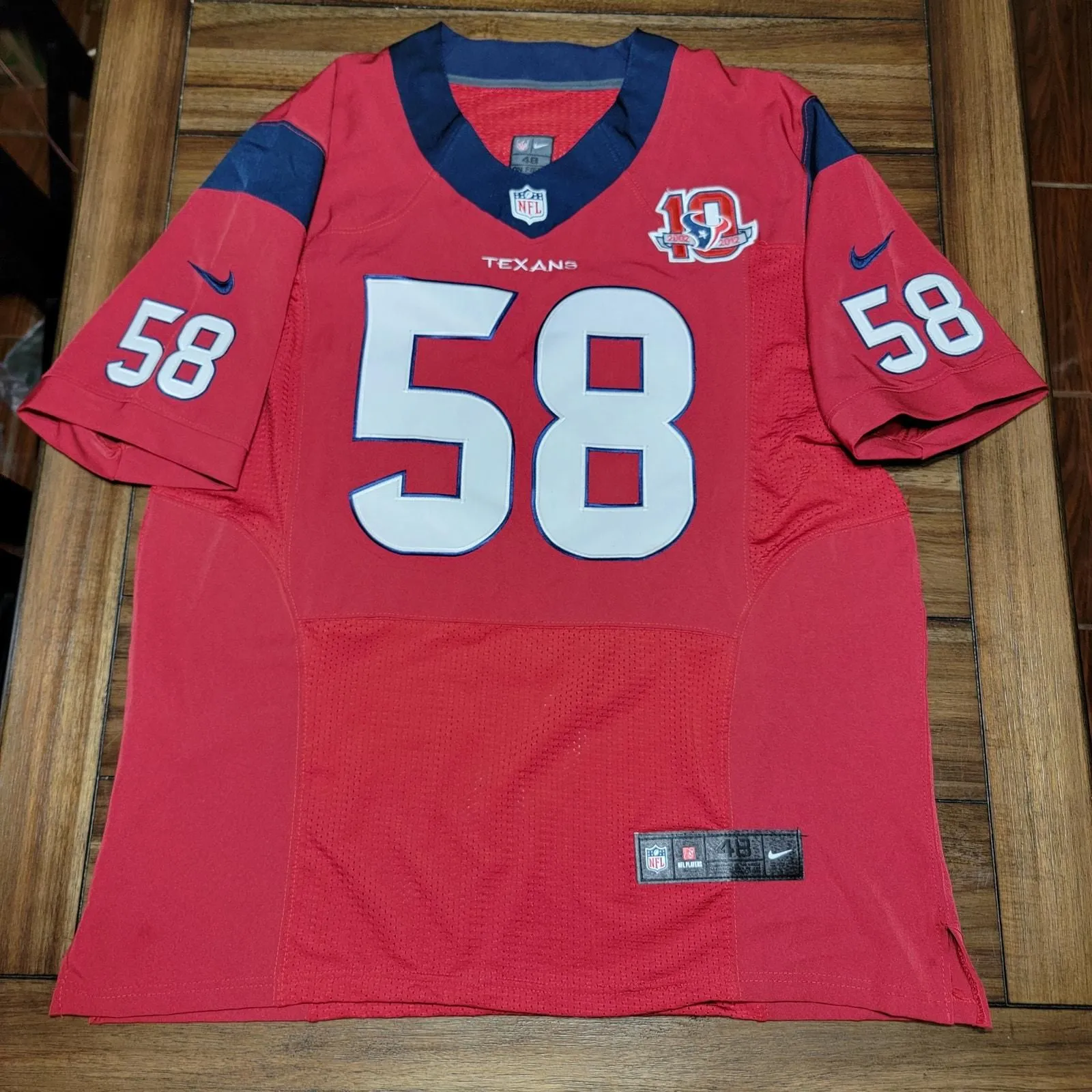 Product image for NFL Nike Houston Texans Jersey #58 Brooks Reed - Size 48