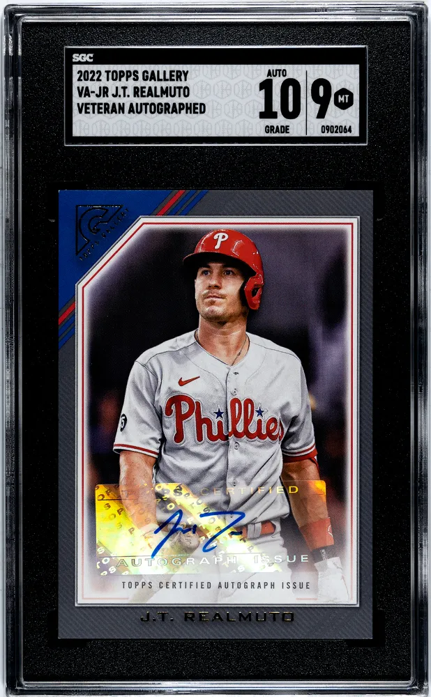 Product image for 2022 Topps Gallery JT Realmuto #VA-JR Veteran Autograph SGC 9 Auto 10 - Jt Realmuto - 2022 - Baseball - 10 - VA-JR - Topps - JT Realmuto - 2022 Topps Gallery - 1 - 0